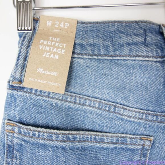 NEW Madewell The Petite Perfect Vintage Jean in Banner Wash, size P24‎ - Picture 12 of 16